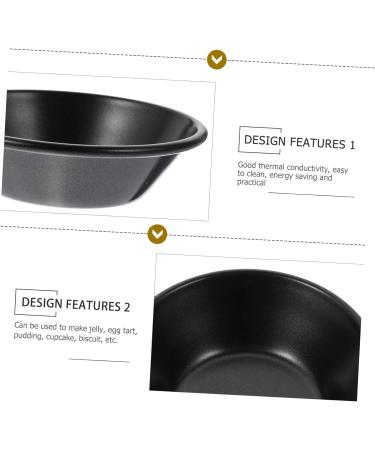Zerodeko 8 Pcs Egg Tart Mold Circle Cake Pan Foil Pans Individual Muffin Tins for Airfryer Puto Cup Tartlets Dessert Cheesecake Practical Baking Molds Tart Dish Decorate Fudge Carbon Steel 8X8CMx2pcs - Buy Online on GoSupps.com