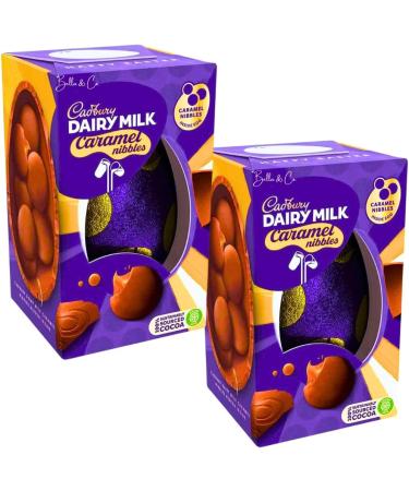 2x Caramel Nibbles Chocolate Easter Eggs | Easter Eggs For Kids | Perfect for Easter Gift | Perfect for Egg Hunt | Chocolate Gifts | Chocolate Easter Egg 2024 | Easter Party | 96g - Buy Online on GoSupps.com