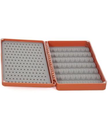 Fishpond Tacky Double Haul Silicone Slit Fly Box - Burnt Orange | Lightweight & Durable Fly Fishing Storage - Buy Online on GoSupps.com
