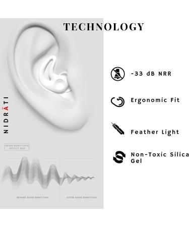 Nidrati 2022 X-Fit Series Earplugs - Noise Cancelling for Concerts, Sleeping, Work, Motorcycle - Reusable Silicone, Orange - Buy Online on GoSupps.com
