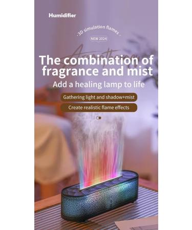 AuraLumen 300ml Essential Oil Diffuser with Remote Control - Premium Gift Set for Diffusers & Humidifiers 7 LED Colors Black EosFragrance - Ideal for Skin Care & Relaxation - Buy Online on GoSupps.com