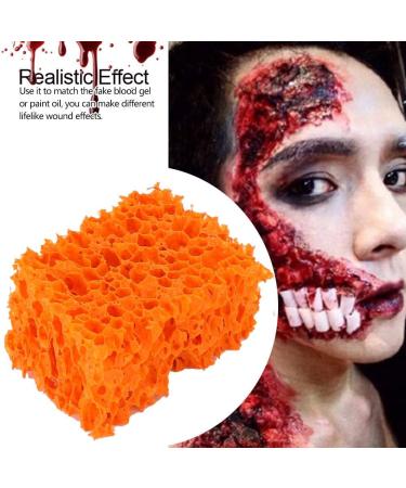 Verdant Touch Makeup Wound Sponge FX Blood Scar Stubble Effect Wound Makeup Stipple Sponge for Halloween Xmas (Large Hole) - Buy Online on GoSupps.com