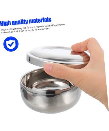 Minkissy Foam Shaving Cup - Rustproof Steel Travel Soap Holder for Hair Care & Razor Foam - Buy Online on GoSupps.com