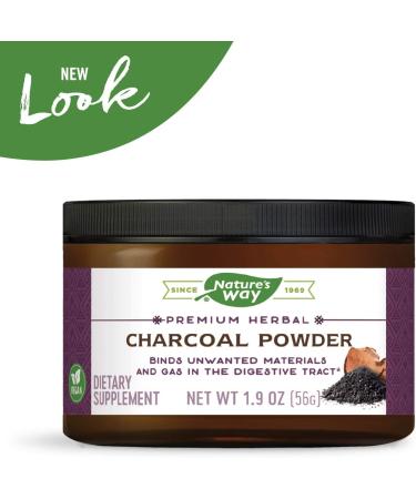 Nature's Way Coconut Charcoal Powder - 2 Ounce | Natural Detox & Cleansing - Buy Online on GoSupps.com