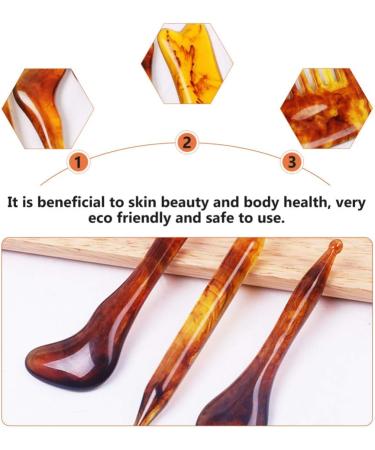 Heallily 7pcs Body Massage Tools Set - Gua Sha Scraper Plates for Neck Face and Back - International Shipping Available - Buy Online on GoSupps.com