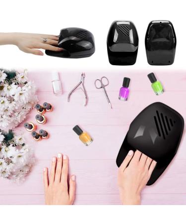 Portable Nail Dryer Portable Nail Fan Dryer Cooling Fan Nail Polish Quick Dryer for Normal Nail Polish Suitable e for Household and Salon (Black) - Buy Online on GoSupps.com