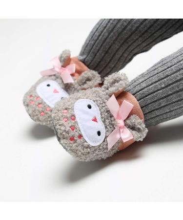 LACOFIA Baby Boys Girls Anti-Slip Soft Sole Booties 12-18 Months - Pink Owl - Buy Online on GoSupps.com