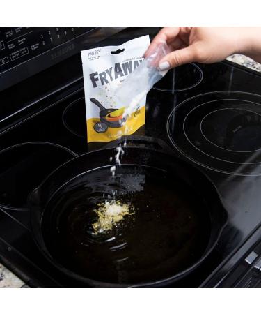 FryAway Pan Fry Waste Cooking Oil Solidifier Powder - 100% Plant-Based Disposal Solution (4ct) - Solidifies 2 Cups per Use - 2.1oz Pack - Buy Online on GoSupps.com