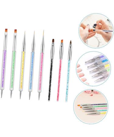 Beaupretty Portable Nail Tools Sets Nail Pen Wear- resistant nail art liner brush 2- way dotting nail painting nail building gel Wear-resistant Dotting double head Nail supplies abs - Buy Online on GoSupps.com