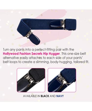 Hollywood Fashion Secrets Hip Hugger - Figure Slimming Elastic Band Belt Alternative in Navy - Buy Online on GoSupps.com