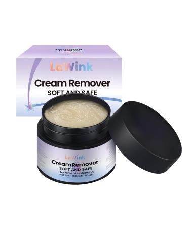 LaWink Cream Remove for Eyelash Extensions 15g Remover Cream Eyelash Extensions Gentle Makeup Remover Without Eye Irritation