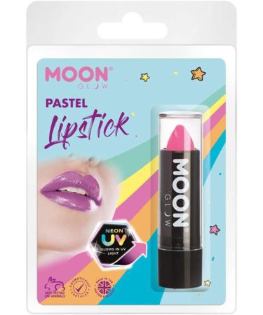 Smiffys Smiffys Moon Glow Pastel Neon UV Lipstick Pastel Pink - Buy Online on GoSupps.com