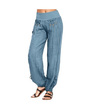 Parachute Pants Y2K Women Cargo Pants Baggy Cargoose Track Pants Streetwear Vintage Jeans Pants 90s E-Girl Streetwear Cargo Pants Y2K Sports Pants Lang 08-Blau S