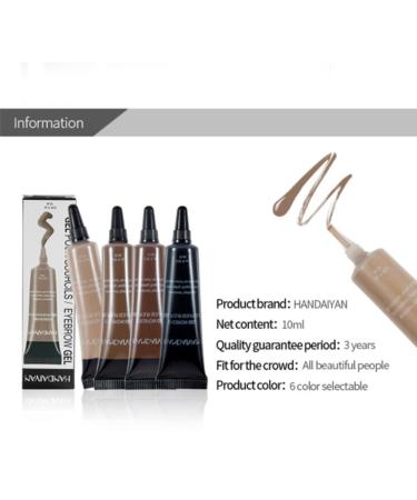 Professional Eyebrow Tinting Gel with Brush - Waterproof Instant Eyebrow Color Makeup Tools (#05) - Shop Internationally! - Buy Online on GoSupps.com