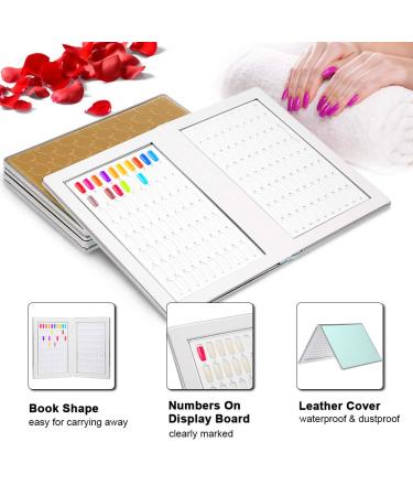 Anself Nail Chart Display Book with 240 Nail Tips - Green | Nail Polish Organizer - Buy Online on GoSupps.com