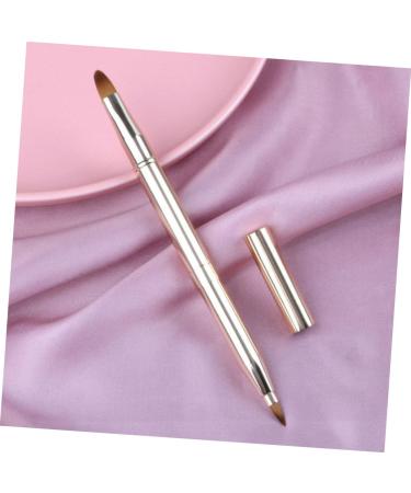 Balacoo 6 Pcs Retractable Lip & Makeup Brush Set - Double Ended Lip Brush Foundation & Powder Brushes - High Quality Artificial Fiber for Perfect Application - Buy Online on GoSupps.com
