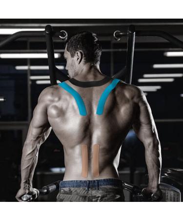 Kinesiology Tape 1/2 /5 Rolls Sports Athletic Mucle Wrist Knee Ankle Elastic Waterproof Breathable 2 Inch x 16 Feet Beige 1 Roll 1 Count (Pack of 1) Beige - Buy Online on GoSupps.com