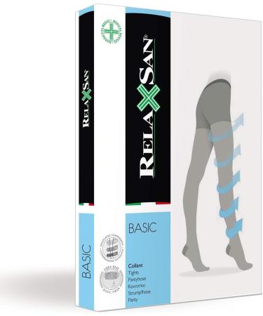 Relaxsan Basic 980-280 Denier Firm Support Tights 22-27 mmHg L Plus Black - Ultimate Compression for Comfort and Style - Buy Online on GoSupps.com