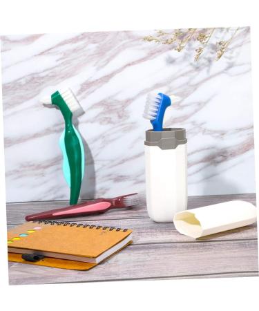 Buy Clispeed 3ST Double-Headed False Toothbrush - Multi-Layered Bristle Denture Cleaner | Prosthesis Care & Cleaning Brush - International Shipping Available - Buy Online on GoSupps.com