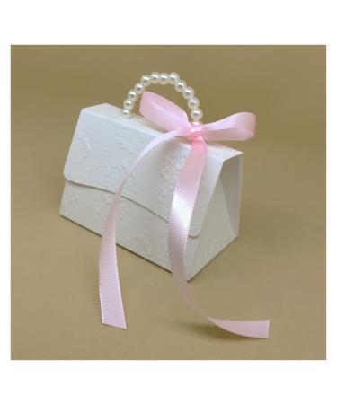 Candy Box Portable Party Wedding Candy Box Bag DIY Creative Candy Box Romantic Marriage (20 Pieces) (Color : Red Size : M) (Color : White C Size : L)