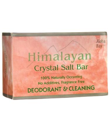 Aloha Bay Himalayan Bath Salts and Scrubs Crystal Bath Bar Unscented 9 oz