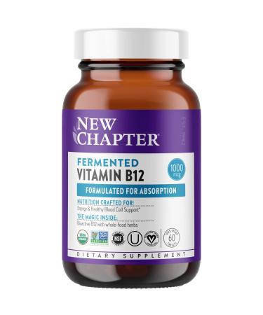 New Chapter Fermented Vitamin B12 1000 mcg 60 Vegan Tablets