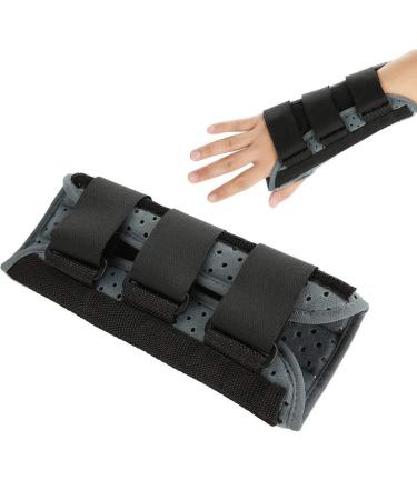 Lightweight Black Wrist Brace & Support for Pain Relief | Carpal Tunnel Sprains & Strains (Right M) - International Shipping Available - Buy Online on GoSupps.com