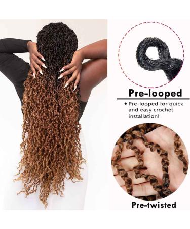 SOKU Passion Twist Crochet Hair 26 Inch - 5 Packs Pre-Twisted Senegalese Twist Crochet Hair | Bey-Blonde Majesty Twist | Pre-Looped Synthetic Dreadlocks for Black Women - Buy Online on GoSupps.com