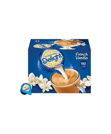 International Delight Creamer Singles French Vanilla - Single Serve Non Dairy Delicious Flavored Coffee Creamers For Home Offices Parties or Group Events - 192 Count 192 Count (Pack of 1)