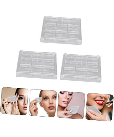 OHPHCALL Lip 3pcs Boxes Eye Shadow Box Blush for Cheeks Cosmetic Cases for Traveling Eyeshadow Sub Plate Pigment Empty Eyeshadow - Buy Online on GoSupps.com