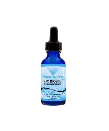 Absonutrix Myo Inositol & D-Chiro Inositol Blend 590 mg 4 Fl Oz Large Bottle 200 Highly Potent Servings High Bioavailability Quick Absorption GMP-Certified Non-GMO Cruelty-Free Made in USA
