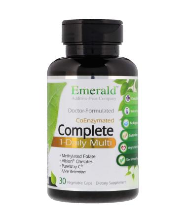 Emerald Laboratories CoEnzymated Complete 1-Daily Multi 30 Vegetable Caps