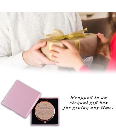 Gifts for 15 Year Old Girls 15th Birthday Gifts for Teen Girls Rose Gold Compact Cute for Purse Travel Folding Hand Mirror for Sister Daughter Niece Teen Girls Granddaughter - Buy Online on GoSupps.com