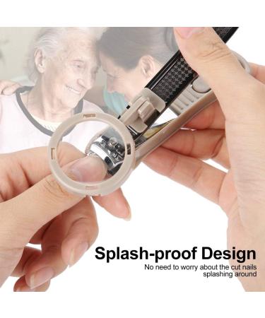 Nikou Nail Clipper - Toenail Cutter Stainless Steel Large Nail Clipper Cutter Trimmer with Magnifying Glass Manicure Tool - Buy Online on GoSupps.com