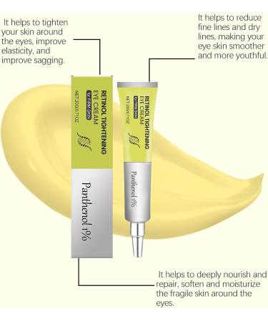 QPJUVC Retinol Firming Eye Cream against wrinkles and fine lines antiaging treatment for the eyes with Retinal Shot Tightening Booster for hydration and firming 4 - Buy Online on GoSupps.com