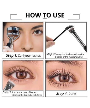5PCS gootrades Eyelash Separator Mascara Fan Tools | Easy-to-Use Lash Comb Wand Brush for Brow Application and Clump Prevention - Buy Online on GoSupps.com