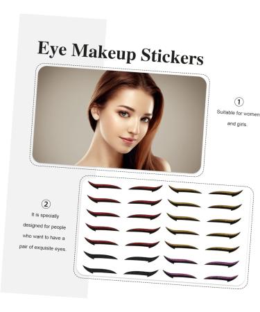 SOESFOUFU 20 Pairs Eyeshadow Stickers Eyeliner Stickers Eye Line Strips Eye Skin Sticker Eyelid Strips Reusable Eyeshadow Tapes Eye Makeup Tools Women Eyeliner Sticker Eyeliner Decal - Buy Online on GoSupps.com