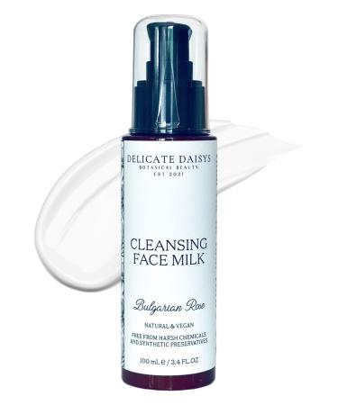 Cleansing Face Milk-Bulgarian Rose Natural & Organic Waterless Facial Cleanser 3.4 fl oz | Vegan & Cruelty-Free