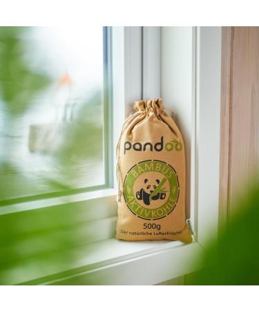 Pandoo Bamboo Air Freshener 500g | Activated Carbon Odor Remover & Dehumidifier for Home & Car - Eco-Friendly Air Purifier - Buy Online on GoSupps.com