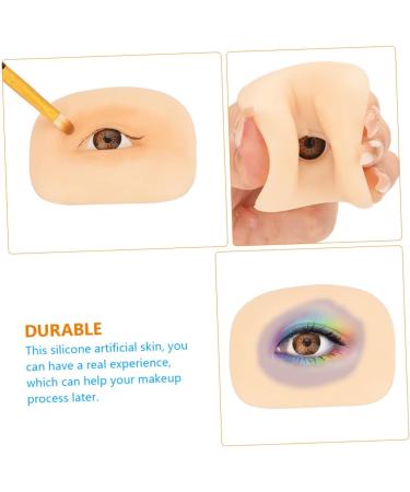 FOMIYES 4 sets Eye Professional Artificial Practice Fake Thick Up Portable Blank of Board Reusable Makeup 6.9x5.2cmx4pcs Assorted Colorx4pcs - Buy Online on GoSupps.com