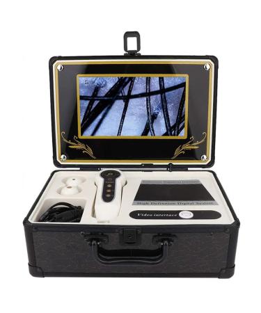 Box Type Hair Follicle Analyzer, 9 Inch Skin Follicle Detector with LCD Display Screen and 50X/200X Lens, Skin Diagnostic Scanner System, for Home