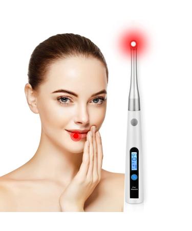 WINLEAD Cold Sore Treatment Device Red Light Cold Sore Device for Pain Relief and Canker Sore Management Dual Wavelength 660nm 850nm Red Infrared Light Therapy