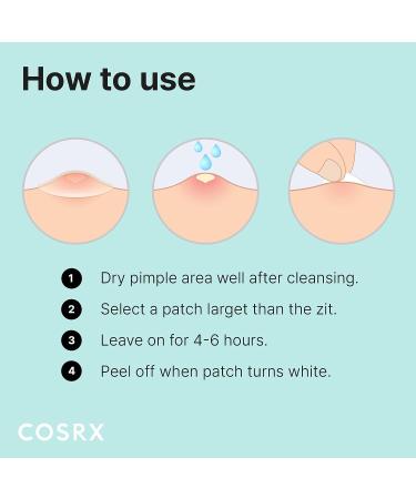 COSRX Acne Pimple Patch - 240 Count (Pack of 10) | Hydrocolloid | Blemish & Zit Cover Spot Stickers | for Face & Body | Non-Toxic, Cruelty-Free - Buy Online on GoSupps.com