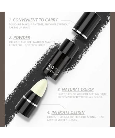 Root Touch Up Instantly Hairline Shadow Hairline Powder Quickly Cover Hairline Hairline Powder Stick Long Lasting Root Cover Up Cover Gray Hair Windproof & Sweatproof (Dark Brown) - Buy Online on GoSupps.com