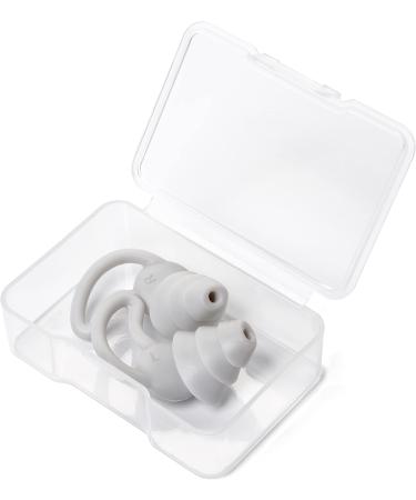 10 Pair Silicone Ear Plugs - Reusable Soft Washable Noise Cancelling - Ideal for Sleeping Shooting Music & Construction - Includes Plastic Case - Buy Online on GoSupps.com