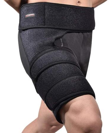 EXCEART Hip Flexor Brace & Groin Wrap - Compression Thigh Sleeve for Men | Pain Relief & Support for Hamstring & Calf - Buy Online on GoSupps.com