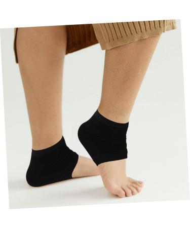 Healeved 50 Pairs Silicone Heel Socks Washable Foot Sleeve Dry Heels Socks Washable Heel Socks Reusable Heel Sock Moisture Socks for Dry Feet Foot Supply Elasticity Casual Socks - Buy Online on GoSupps.com