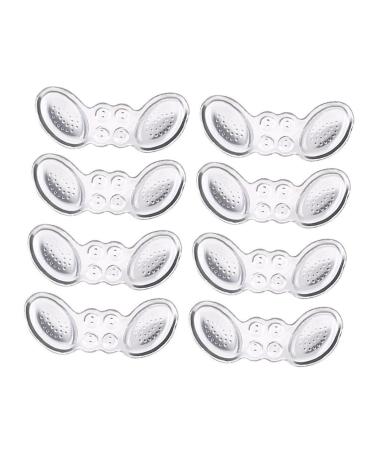 FRCOLOR 8 Pairs Soft Follow up Gel Anti Drop Heel Invisible Sticker High Heel