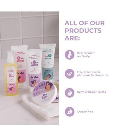 Leska Maternity Stages B & C Set | HYDRATE Belly Cream & RESTORE All-Over Toning Gel | Pregnant Moms Months 6-9 and Postpartum | Part of Complete 3-Part Maternity Skincare System (Set of 2 4oz each) 4-9+ Months Cream & Ge  - Buy Online on GoSupps.com
