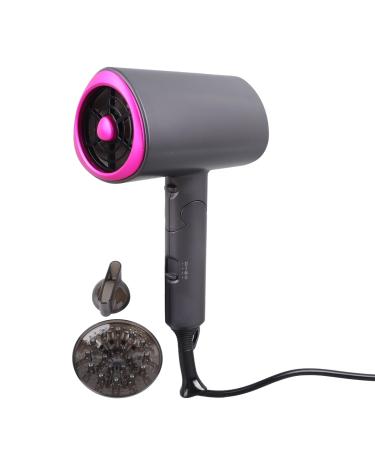Grey Folding T Shape Electric Hair Dryer - Portable 1200W Blow Dryer for Home Salon Travel - US Plug 110V